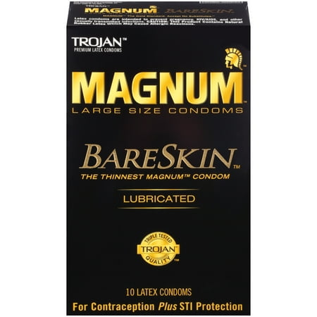 MAGNUM Bare Skin Condoms, 10ct (Best Type Of Condom For Protection)