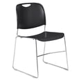 thumbnail image 1 of NPS 8500 Series Chaise Empilable Moderne Ultra Compacte en Plastique de 31 Pouces en Noir, 1 of 5