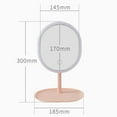 thumbnail image 1 of Yeacher Makeup Mirror Square Base with Lamp Replenish Light Rechargeable Dormitory Desktop Mirror, 1 of 7