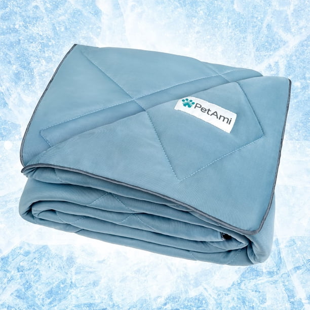 PetAmi Manta refrescante para perros premium | Manta ligera y esponjosa para mascotas, funda de cama para perros, gatos, cachorros | Manta para mascotas Protector de muebles Sofá | Acogedor borroso re