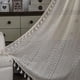 thumbnail image 3 of Zhuge Cortina de algodón con encaje de crochet para ventana, estilo rústico, con borlas, bolsillo para varilla, semitransparente, 1 pieza (beige, 59 x 110 pulgadas), 3 of 5