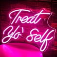 thumbnail image 4 of CADODIS Treat yourself Neon Sign LED Light Wall Decor USB Powered Bedroom Wedding Party Salon Bar Gift, 4 of 5