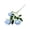 Blue, variant on PPKVUFD 1 Pack Rose Artificial Flowers Bouquet, 3 Silk Rose Heads Per Pack, Rose Bouquets for Wedding Centerpiece Decorations, Faux Floral Arrangements Bridal Shower Party Home Table Decor