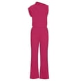 thumbnail image 4 of Summer Fashion Plus Size Jumpsuits for Women Petite Solid Color Casual Pocket Sleeveless Suspender Jumpsuit, 4 of 6