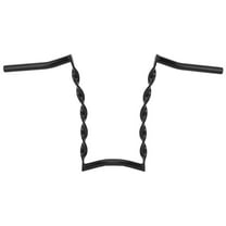 Bike Vintage Lowrider Curved Flat Twisted Handlebar 15 25.4mm Black.