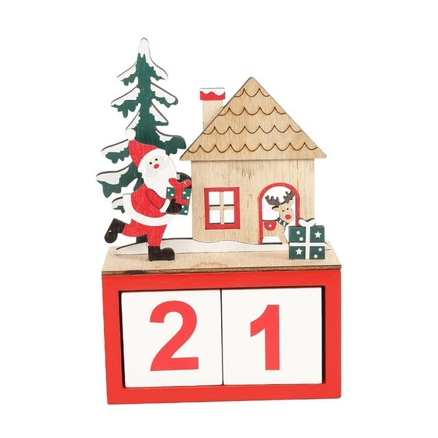 Calendario de Adviento de Navidad Decoración navideña Calendario de Navidad para dormitorio Vacaciones casa