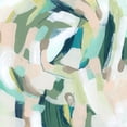 thumbnail image 2 of Vess, June Erica 15x15 White Modern Wood Framed Museum Art Print Titled - Verdant Matrix II, 2 of 4