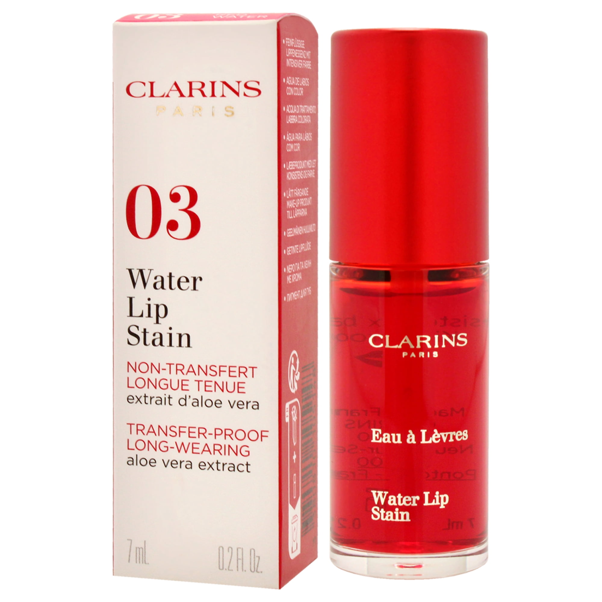 Water Lip Stain - 03 Red Water by Clarins for Women - 0.2 oz Lipstick