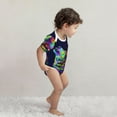 thumbnail image 4 of Yiaed Howling Wolf Print Infant Climbing Short Sleeve Onesie One-Piece Baby Bodysuit Clothes 0-12 Months -9M, 4 of 6
