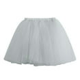 thumbnail image 5 of DuoJiaJ Tutu Skirts for Women A-Line Layered Knee Length Skirts Casual Vintage Princess Puffy Skirt,Gray L, 5 of 5