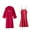 Bride Burgundy, variant on Women's 2 Piece Robe Set Soft Chemise Nightgown Summer Satin Silk Bathrobe Lightweight Valentines Day Bridesmaid Bridesmaid Navy Large