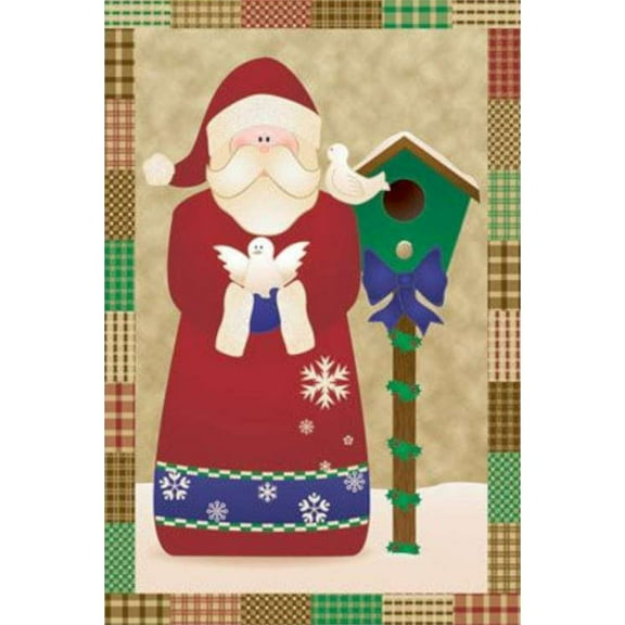 Premier Brilliance Garden Flag - Santa's Doves