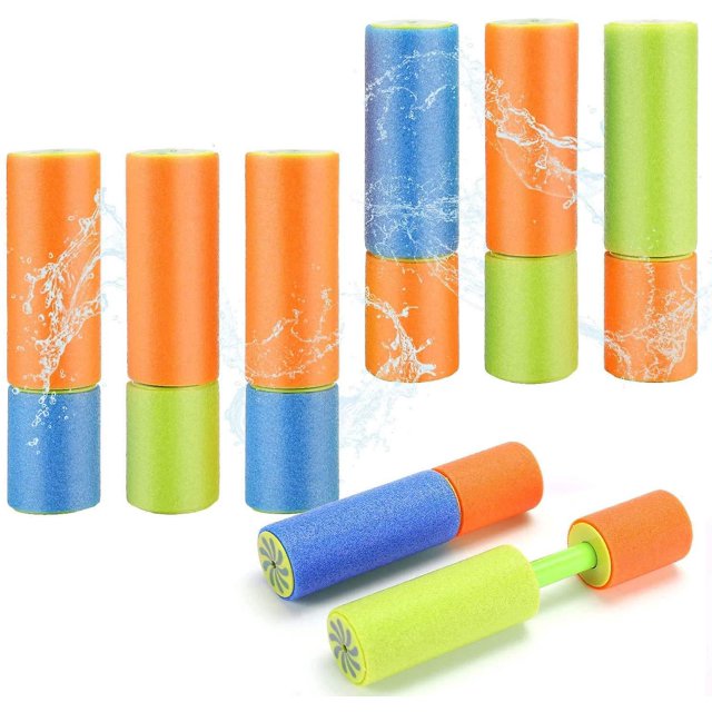 8 Pistola de agua Pistola rociadora de agua pequeña Pistolas rociadoras de espuma Pistola de agua para niños Rociador de agua Juguete para niños y niñas Fiesta Playa Piscina Juguete al aire libre
