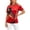 Style02_Red, variant on Germany Women's Shirt 2026 Football Stars T-Shirt with Eagle Germany Flag Fan Item Classic Germany Symbol Tee Top Short Sleeve Football Fans Leisure Shirt