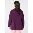 thumbnail image 2 of Roaman's Women's Plus Size Comfort+ Fleece Zip Up Hoodie, 2 of 4