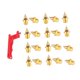 thumbnail image 3 of 20 clavos para zapatillas de atletismo con llave, clavos de atletismo cortos para carreras de velocidad Oro, 3 of 9