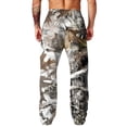 thumbnail image 6 of Havenx Men's Camo Sweatpants Wide Leg Dry Leaf Print Elastic Waist Pants with Pockets Open Bottom Camouflage Bottoms Loose Fit Y2k Workout Athletic Soft Outfits,Light Gray S, 6 of 7