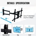 FORGING MOUNT Full Motion Swivel Tilt Flat TV Wall Mount, 32-70 inch ...