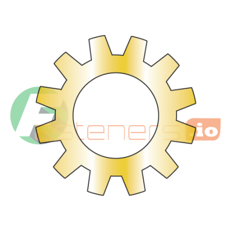 

#10 External Tooth Lock Washers / Steel / Zinc Yellow / Outer Diameter: .395 - .410 / Thickness Range : .018 - .024 (Quantity: 10 000 pcs)