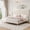 KING - off-white, variant on Kselythan Upholstered Twin Platform Bed Frame, Vertical Channel Tufted Adjustable Headboard, Heavy-Duty Wooden Slat Support, No Box Spring, Easy Assembly for Bedroom