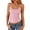 Pink, variant on Women's Sparkly Sequin Tank Tops Adjustable Spaghetti Strap Ribbed Slim Glitter Camisole for Party Night Out