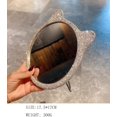 thumbnail image 5 of Bestbling Bling Rhinestone Cute Desktop Wooden Makeup Mirror –Foldable, Portable, High-Definition Home Vanity Mirror with 180-Degree Rotation, Perfect for Gift Giving (Silver), 5 of 5