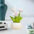 thumbnail image 6 of Sokhug Fake Flower, Mini Potted Artificial Flower, Small Fake Succulents for Bathroom Home Shelf Decor, Low Maintenance Fake Plants, Realistic Faux Plant for Office Desk, 6 of 6