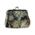 thumbnail image 3 of CTM  Cat Print Tapestry Glasses Case and Coin Purse Set (Women), 3 of 4