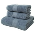 thumbnail image 3 of Cotton Bath Towel Bath Towels Hand Towels Washcloths Highly Absorbent Towels For Bathroom Gym Hotel/ Pure Cotton Towel/Bath Towel, Blue, 34*34Cm, 3 of 4