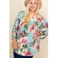 thumbnail image 5 of Plus Size Floral Printed Venezia One Shoulder Fashion Top 1XL, 5 of 7
