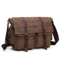 thumbnail image 1 of Mujeres Hombre Bolso Bolso Cámara Bolera Billetera Móviles Mercado Crossbody Pack Gran Capacidad Camping Flap Messenger Bolgénes Múltiples bolsillos Café grande Inevent AP004585-05, 1 of 6
