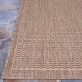 thumbnail image 5 of Couristan 5' x 9' Saddle Stitch Rectangular Area Throw Rug - Cocoa Brown, 5 of 9