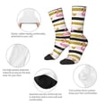 thumbnail image 6 of Goofa Gold Glittering Hearts and Flamingos Printed Men's Crew Socks, Soft Durable Breathable Moisture-Wicking with Odor Control Cotton socks, 6 of 9
