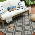 thumbnail image 1 of Hayweld Blue and Beige Woven Area Rug, 1 of 7