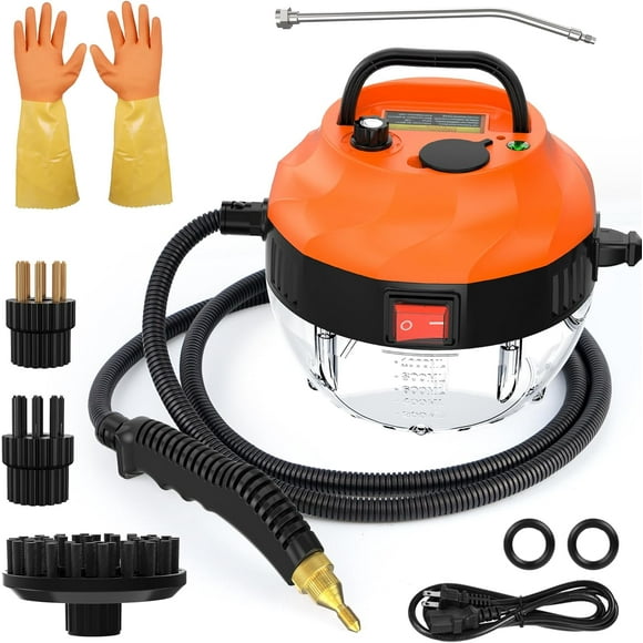 2500W Handheld Steamer for Cleaning, 1000ML High Press Upholstery Steam Cleaner, Deep Clean Flooring Carpets, Tiles, Linoleum, Work
