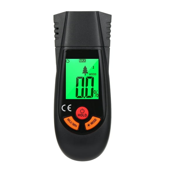 Wood Moisture Meter Pin-type Digital Moisture Detector with Backlit LCD