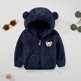 thumbnail image 3 of Usaibhir Baby Boys Girls Fleece Jackets Zip Up Hoodies Cute Bear Coats Fall Winter Fuzzy Jacket Newborn Boys Girls Outwear 0-3T, 3 of 12