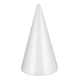 thumbnail image 1 of Conos blancos Amosfun para manualidades, espuma en forma de cono, proyectos artesanales hechos a mano, centro de mesa para árbol de Navidad en forma de cono (34,5 x 19,5 cm), 1 of 7
