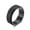 Black, variant on 8MM Blue/Black/Gold Frosted Spinner Band Titanium Steel Wedding Ring Size 7-12