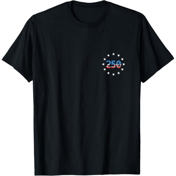 250th American Anniversary Independence 250 Years of Freedom Mens T-Shirt