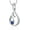 Blue, variant on Infinity Urn Necklaces for Ashes Teardrop Cremation Urn Jewelry Birthstone Urn Necklace for Human Pet Memorial Ashes Pendant