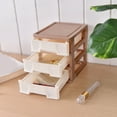 thumbnail image 6 of Plastic Storage Drawers, Drawer Desktop Storage Bin Unit Small Plastic Drawers Organizer Mini Storage Bin Container Organizer for Kitchen, Pantry, Desk Document Coffee, 6 of 7