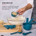 thumbnail image 3 of KitchenAid 9-Piece Plastic Stackable Measuring Cup and Spoons Set for Cooking, Agave, 3 of 9
