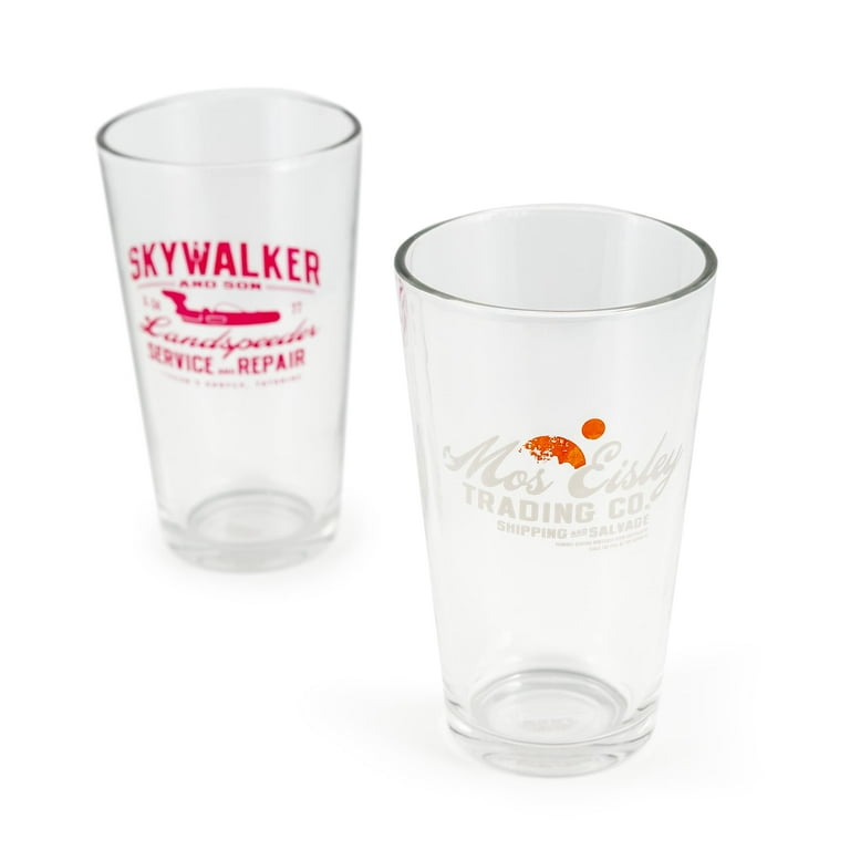 Seven20 Star Wars 16 oz Pint Glass 2-Piece Set | Mos Eisley Co. | Skywalker  & Sons Designs