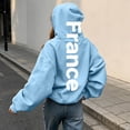 thumbnail image 2 of BOOMNY Women's Long Sleeve Hoodies Letter Graphic Pullover Hoodie for Women Trendy Casual Fall Winter Hooded Sweatshirts With Pocket, 2 of 5
