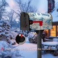 thumbnail image 6 of Winter Snowman Gnomes Mailbox Covers Christmas Holiday with Snowflakes Mailbox Cover Blue Snow Magnetic Mailbox Wraps Post Letter Box Cover 18 X 21 for Garden Outdoor Decor, 6 of 6