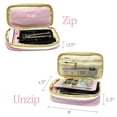 thumbnail image 2 of Wrapables Large Capacity Pencil Case, Expandable Pencil Pouch for Stationery Tools, Pink, 2 of 6
