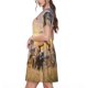 thumbnail image 2 of Disketp Vintage Wildlife Protection para Vestido de Manga Corta para Mujeres, Vestidos de Verano para Mujeres, Casual y Holgado para la Playa, 2 of 6