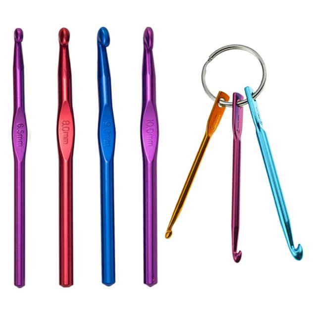 Scienceny 1 Juego de agujas de tejer, suministros de costura coloridos de un solo extremo, accesorio para el hogar, aparato tejido fácil de agarrar, Artesanía 004-Modell Scienceny TO008170-05