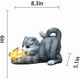 thumbnail image 2 of Estatua solar de gato para jardín, figura decorativa para exteriores con gato sosteniendo una mariposa para patio, decoración de césped, regalo de inauguración de la casa., 2 of 5